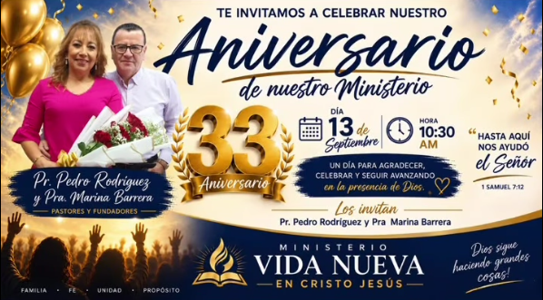 33° Aniversario de nuestro Ministerio